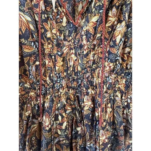 NWT Doen Delfina Organic Cotton Floral Maxi Dress Small - Picture 9 of 11